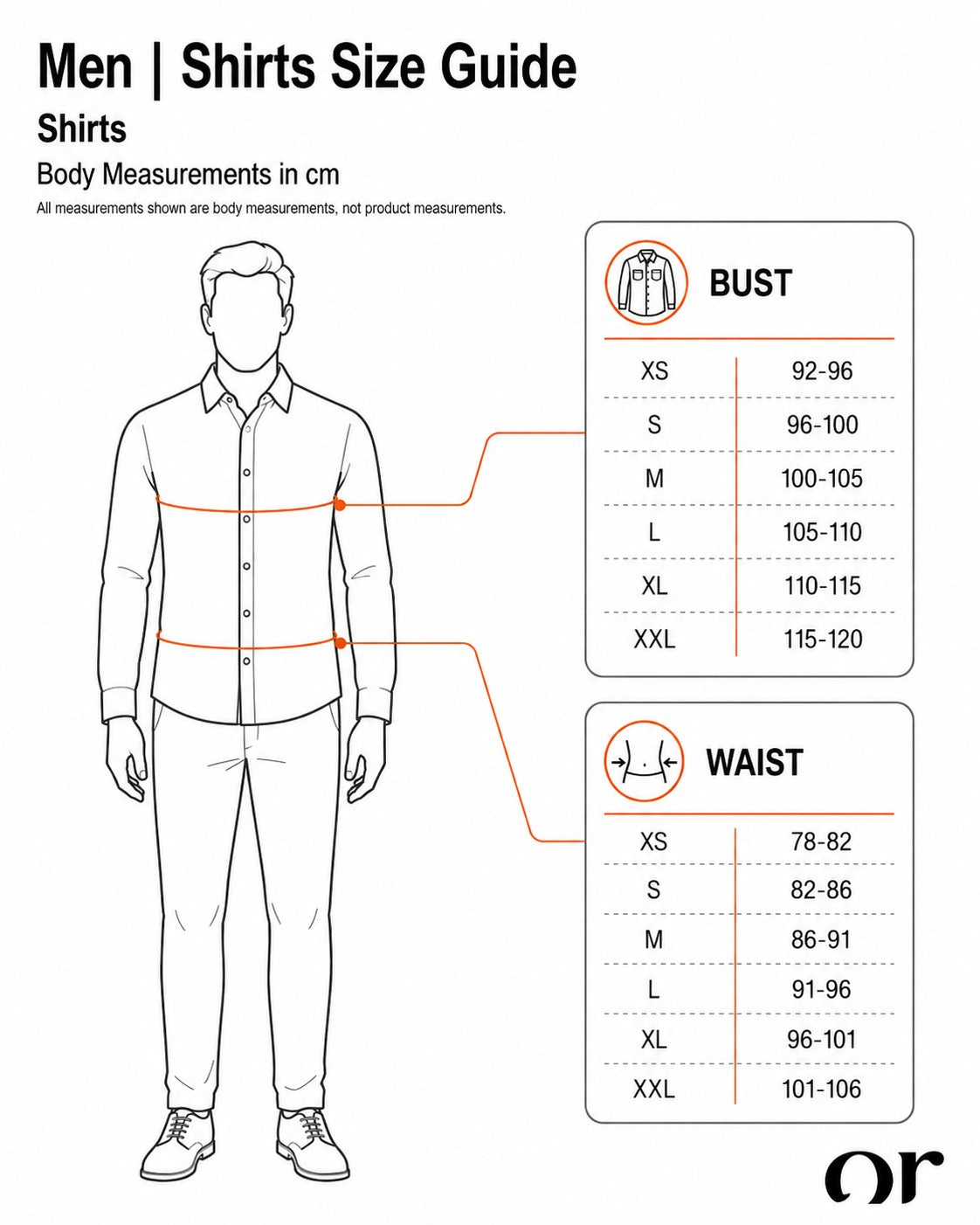 Men | Shirts Size Guide