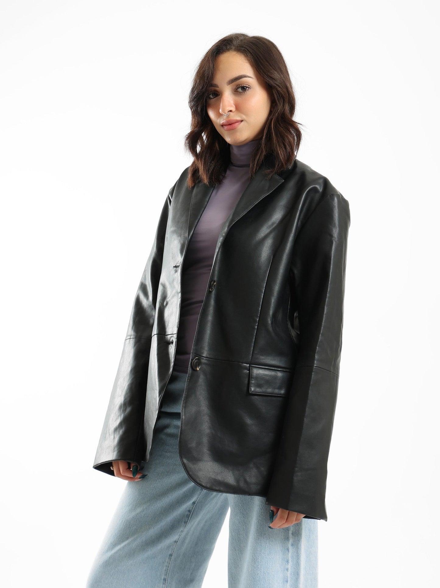 Shirt - Leather - Oversized