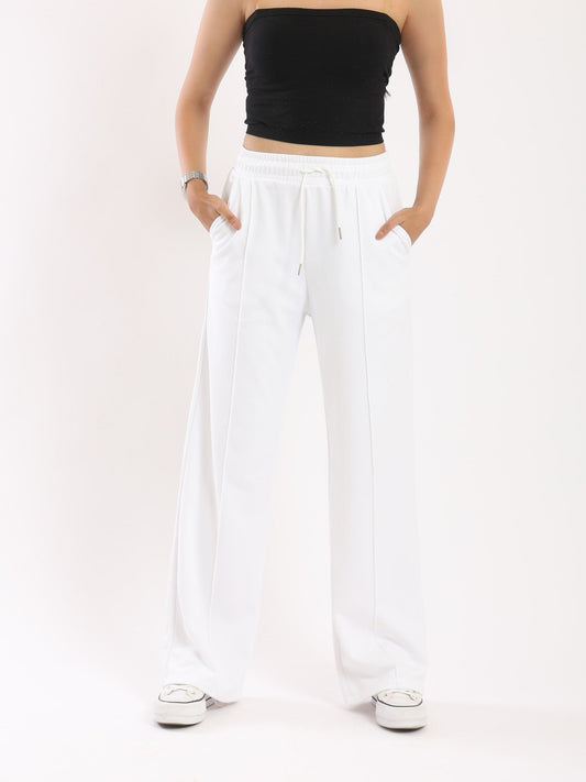 Sweatpants - Wide Legs - Elasticated Waistband