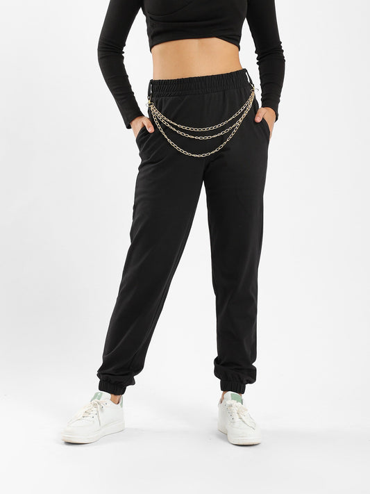 Sweatpants - With Chain - Elasticated Waist