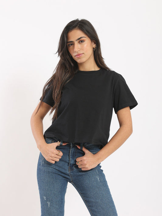 T-Shirt - Half Sleeves - Cropped