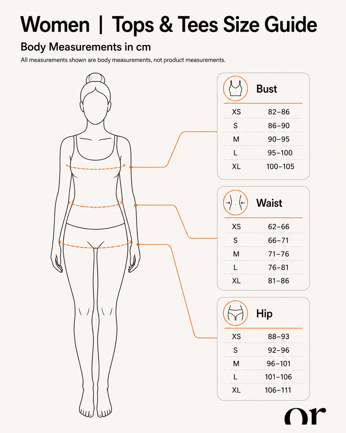 Women | Tops & Tees Size Guide
