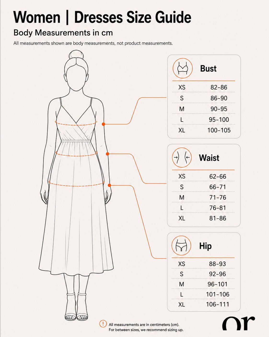 Women | Dresses Size Guide