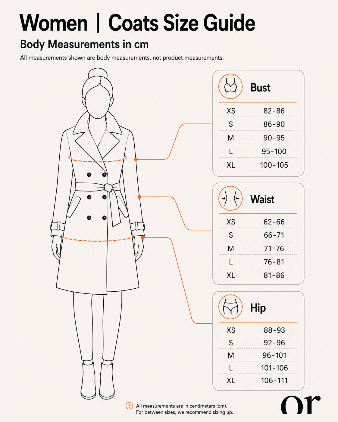 Women | Coats Size Guide