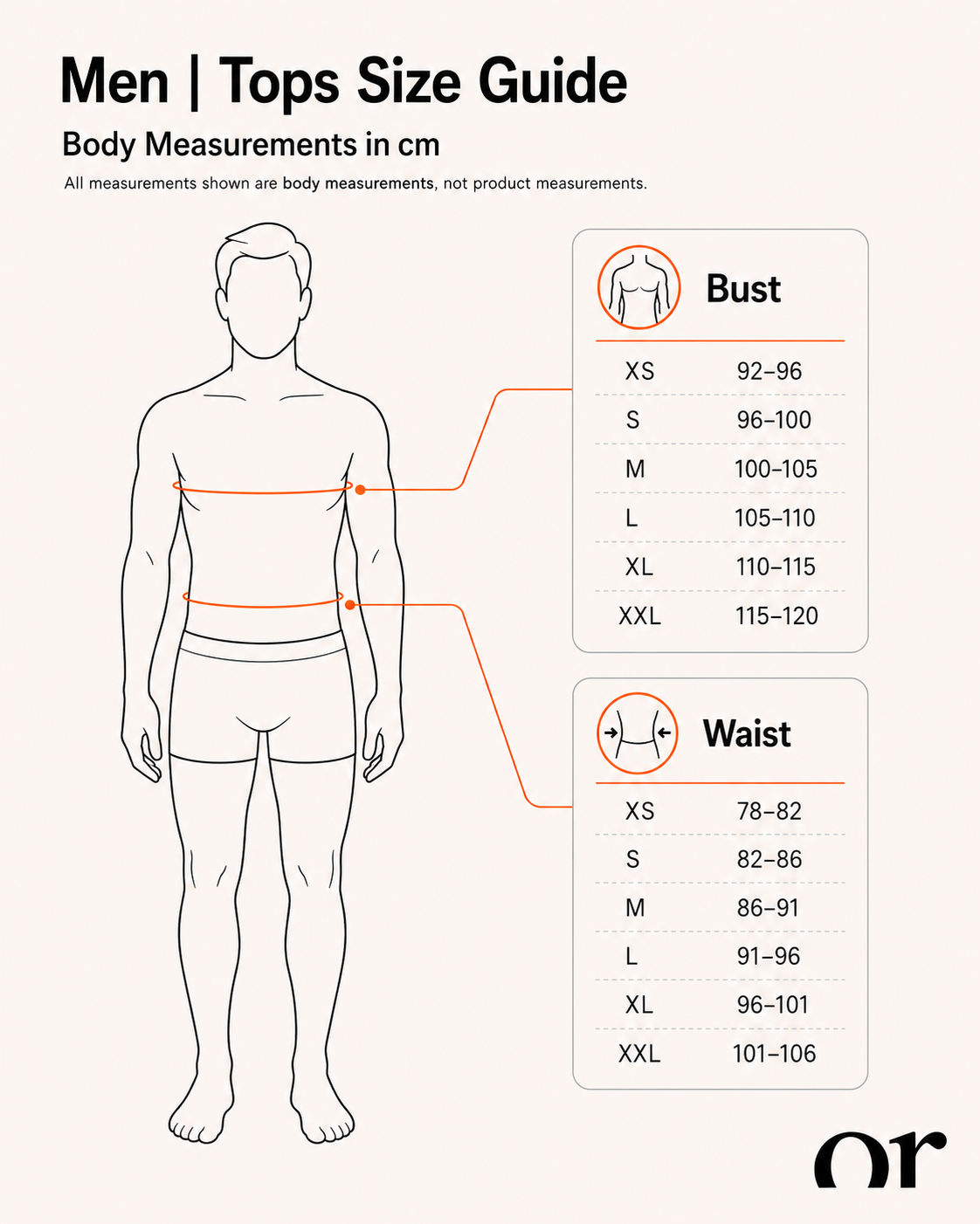 Men | T-Shirts Size Guid