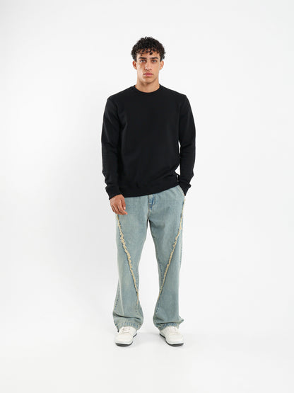 Regular Fit Solid Sweatshirt