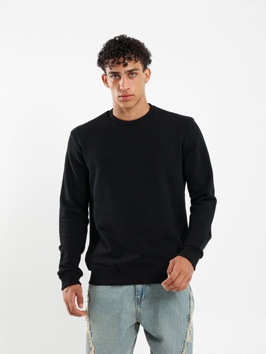 Regular Fit Solid Sweatshirt