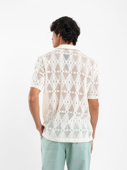 Perforated Textured Shirt