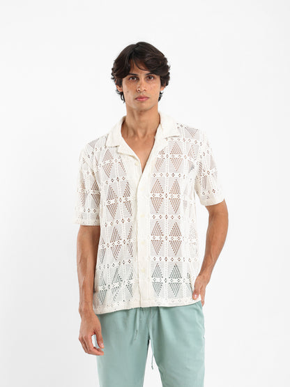 Perforated Textured Shirt