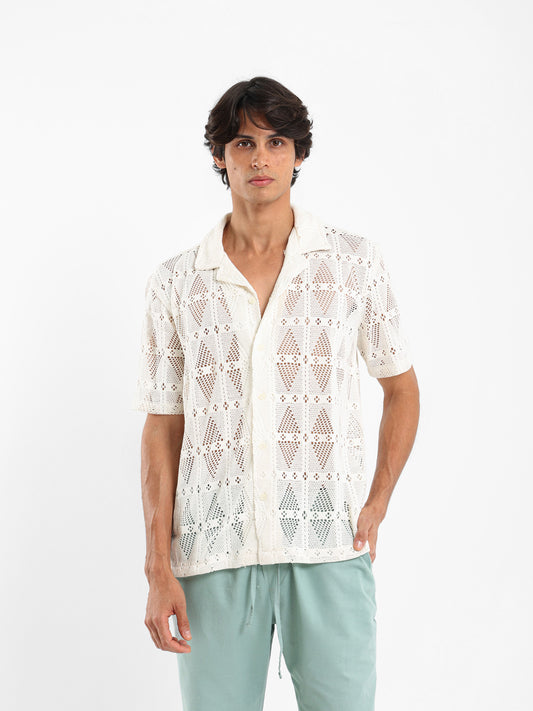 Perforated Textured Shirt