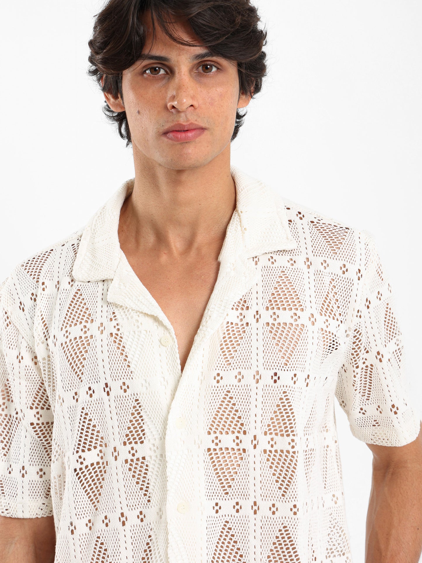 Perforated Textured Shirt