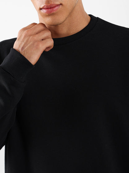 Regular Fit Solid Sweatshirt